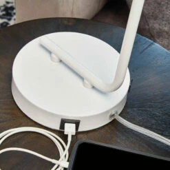 Ashley Furniture Accessories Covybend - White - Metal Desk Lamp (1/cn)