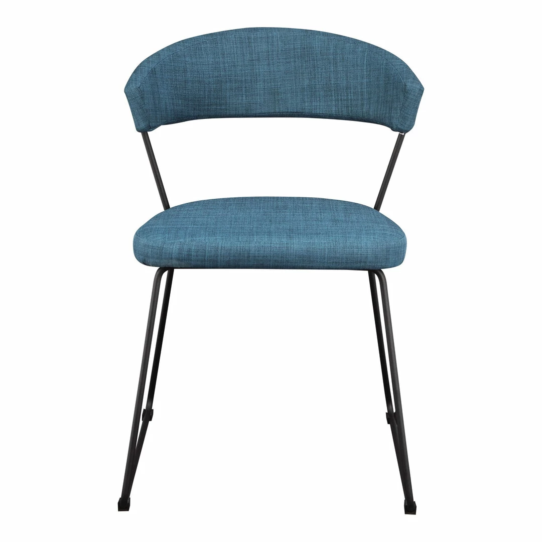 Outlet 🔥 Moe's Home Collection Adria Dining Chair Blue-m2 👏 3 Moe's Home Collection Adria Dining Chair Blue-m2