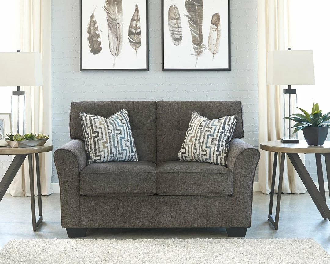 Flash Sale 🎉 Ashley Furniture Loveseats Alsen - Granite - Loveseat ❤️ 7 Ashley Furniture Loveseats Alsen - Granite - Loveseat