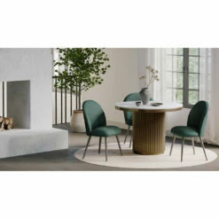 Moe's Home Collection Clarissa Dining Chair Green-m2 Chairs