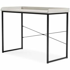 Cheap 👏 Signature Design By Ashley® Desks Bayflynn - White/black - Home Office Desk 💯 17 Signature Design By Ashley® Desks Bayflynn - White/black - Home Office Desk