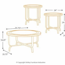 Promo 😍 Ashley Furniture Tables Ferlin - Dark Brown - Occasional Table Set (3/cn) 😀 9 Ashley Furniture Tables Ferlin - Dark Brown - Occasional Table Set (3/cn)