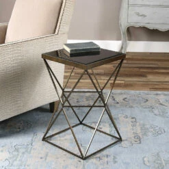Uttermost Uberto Caged Frame Accent Table Tables