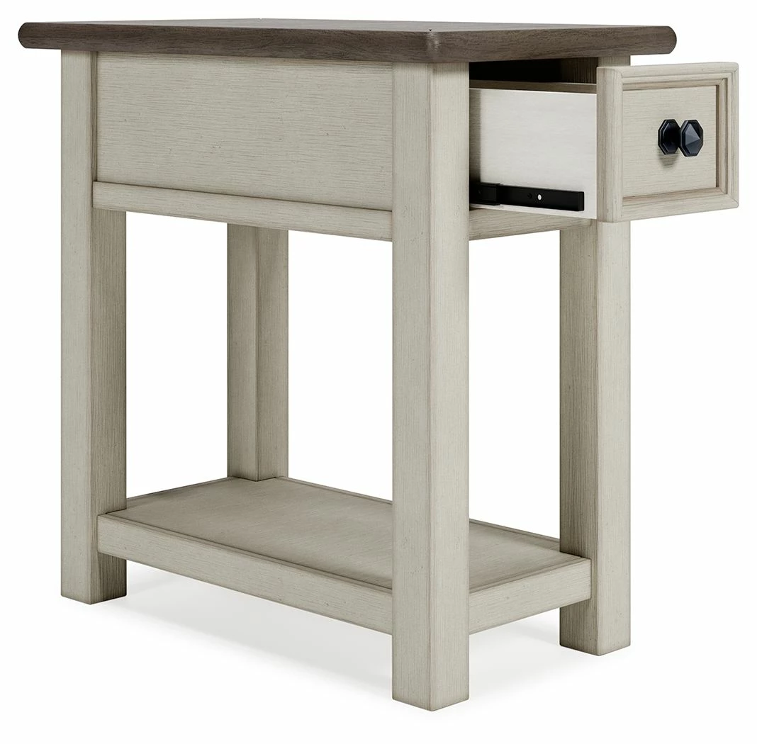 Discount 🥰 Ashley Furniture Bolanburg - White / Brown / Beige - Chair Side End Table 🤩 4 Ashley Furniture Bolanburg - White / Brown / Beige - Chair Side End Table
