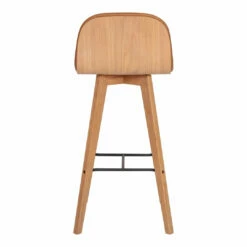Moe's Home Collection Napoli Leather Barstool Tan