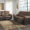 Ashley Furniture Follett - Coffee - Dbl Rec Loveseat W/console