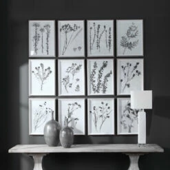 Uttermost Contemporary Botanicals Framed Prints, S/12