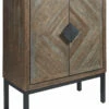 Ashley Furniture Premridge - Antique Gray - Bar Cabinet Cabinets