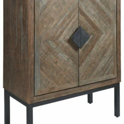 Ashley Furniture Premridge - Antique Gray - Bar Cabinet Cabinets