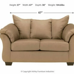 Ashley Furniture Darcy - Loveseat Contemporary - Stationary Loveseats