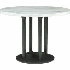 Signature Design By Ashley® Centiar - Dark Gray - 5 Pc. - Dining Room Table, 4 Upholstered Barstools Dining Room Sets