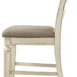 Ashley Furniture Stools Realyn - Chipped White - Upholstered Barstool (2/cn)