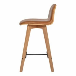 Moe's Home Collection Stools Napoli Leather Counter Stool Tan