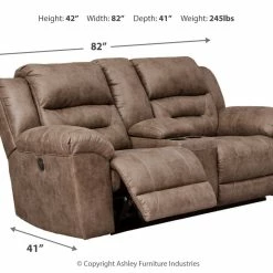 Ashley Furniture Stoneland - Console - Power Reclining Loveseats Reclining Furniture