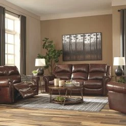 Signature Design By Ashley® Reclining Furniture Bingen - Harness - 3 Pc. - Power Sofa, Loveseat, Rocker Recliner