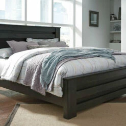 Ashley Furniture Brinxton - Gray Dark - King Panel Bed Beds