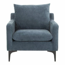 Moe's Home Collection Chairs Paris Armchair Blue