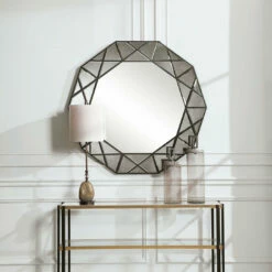 Uttermost Manarola Decagon Shaped Mirror