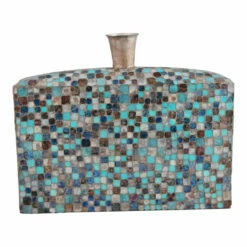 Moe's Home Collection Azul Mosaic Vase Low Table Decor