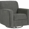 Ashley Furniture Alcona - Charcoal - Swivel Glider Accent Chair Chairs