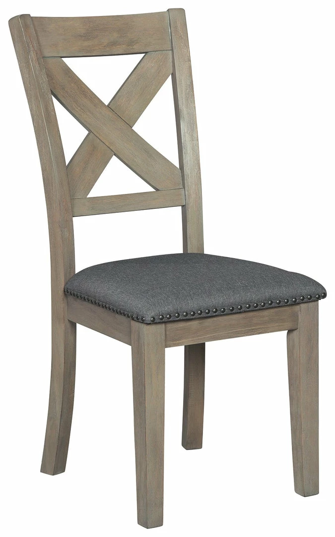 Promo ✔️ Ashley Furniture Aldwin - Dark Gray - Dining Uph Side Chair (2/cn) Chairs ❤️ 3 Ashley Furniture Aldwin - Dark Gray - Dining Uph Side Chair (2/cn) Chairs
