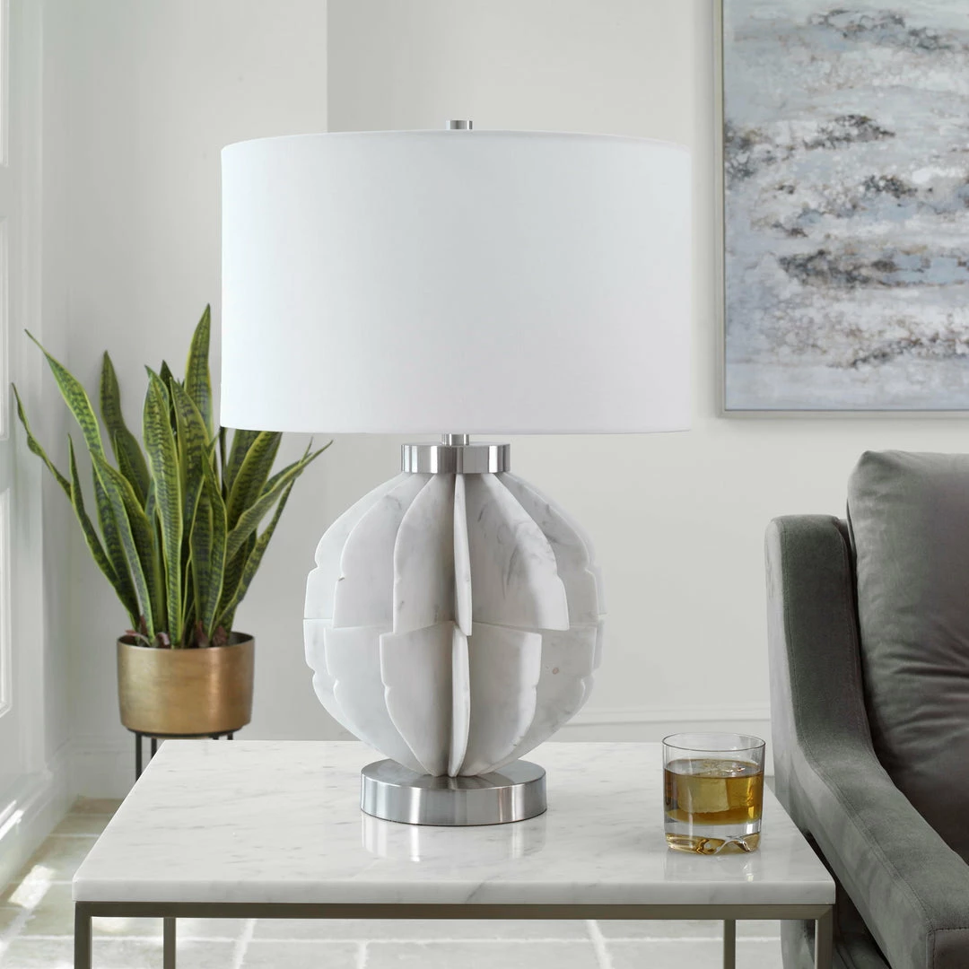 Coupon ๐ Uttermost Repetition White Marble Table Lamp Accessories ๐ 4 Uttermost Repetition White Marble Table Lamp Accessories