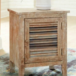 New 🎁 Ashley Furniture Cabinets Hannesboro - Light Brown - Accent Cabinet 👏 12 Ashley Furniture Cabinets Hannesboro - Light Brown - Accent Cabinet