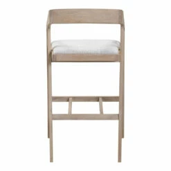 Moe's Home Collection Stools Padma Oak Barstool Light Grey