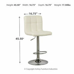 Ashley Furniture Bellatier - Tall UPH Swivel Barstool(2/CN) Stools