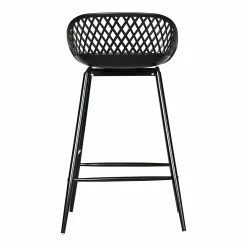 Moe's Home Collection Piazza Outdoor Counter Stool Black-m2 Stools