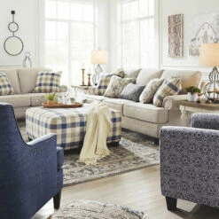 Ashley Furniture Ottomans Meggett - Nautical - Oversized Accent Ottoman