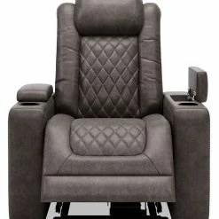 Ashley Furniture Hyllmont - Gray - Pwr Recliner/adj Headrest Reclining Furniture