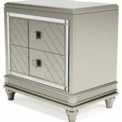 Buy 🔥 Ashley Furniture Chevanna - Platinum - Two Drawer Night Stand Nightstands 😉 18 Ashley Furniture Chevanna - Platinum - Two Drawer Night Stand Nightstands