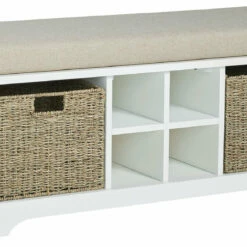 Ashley Furniture Dowdy - White - Storage Bench Benches