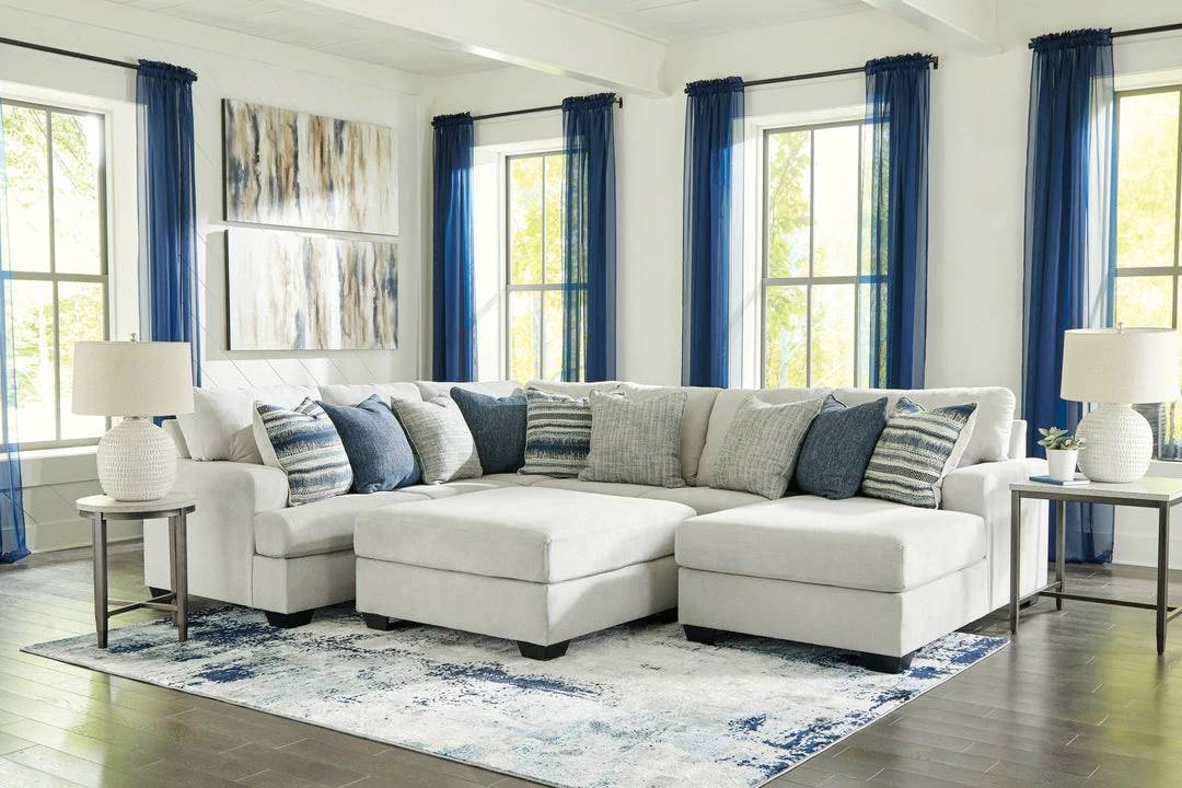 Outlet 🤩 Benchcraft® Living Room Sets Lowder - Stone - 5 Pc. - Left Arm Facing Loveseat 4 Pc Sectional, Ottoman 🌟 3 Benchcraft® Living Room Sets Lowder - Stone - 5 Pc. - Left Arm Facing Loveseat 4 Pc Sectional, Ottoman