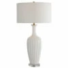 Uttermost Strauss White Ceramic Table Lamp Accessories