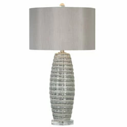 Uttermost Brescia Gray Ceramic Lamp