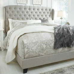 Ashley Furniture Jerary - Wingback - Upholstered Bed Beds