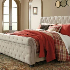 Signature Design By Ashley® Willenburg - Linen - Upholstered Bed Beds