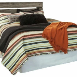 Signature Design By Ashley® Cazenfeld - Black/Gray - Panel Headboard Beds