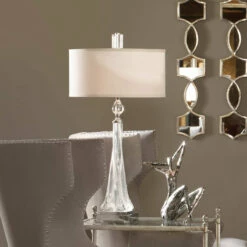 Accessories Uttermost Grancona Twisted Glass Table Lamp