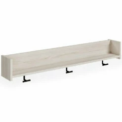 Ashley Furniture Accessories Socalle - Light Natural - Wall Mounted Coat Rack W/shelf