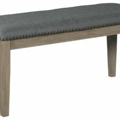 Ashley Furniture Aldwin - Dark Gray - Upholstered Bench