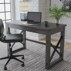 Ashley Furniture Freedan - Grayish Brown - Home Office Desk