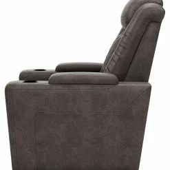 Ashley Furniture Hyllmont - Gray - Pwr Recliner/adj Headrest Reclining Furniture
