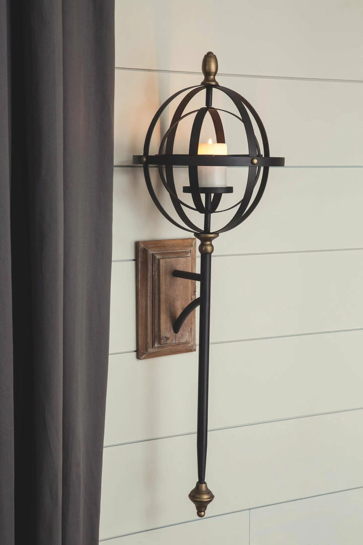 Outlet ๐ Ashley Furniture Dina - Black/gold Finish - Wall Sconce ๐ 5 Ashley Furniture Dina - Black/gold Finish - Wall Sconce