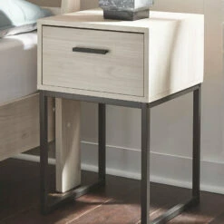 Outlet 🥰 Ashley Furniture Socalle - Light Natural - One Drawer Night Stand Nightstands 😉 13 Ashley Furniture Socalle - Light Natural - One Drawer Night Stand Nightstands