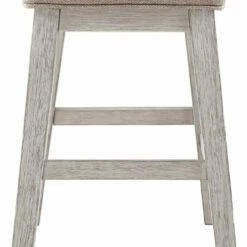 Ashley Furniture Skempton - White - Upholstered Stool (2/cn)