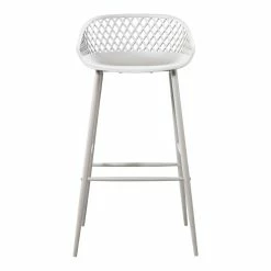 Moe's Home Collection Piazza Outdoor Barstool White-m2