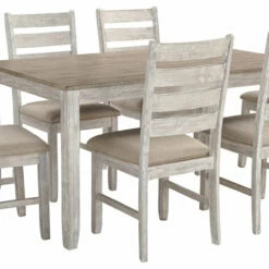 Ashley Furniture Skempton - White - Dining Room Table Set (7/cn) Dining Room Sets